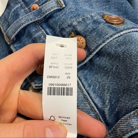 J crew 10” Demi boot crop jeans Greenwich street wash distressed - Picture 2 of 2